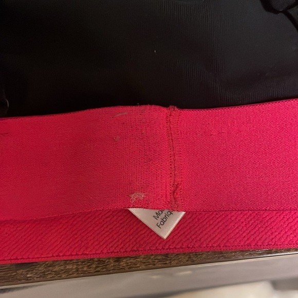 Calvin Klein Monolith Cotton Unlined Bralette - XS - Black/Pink - Picture 4 of 4